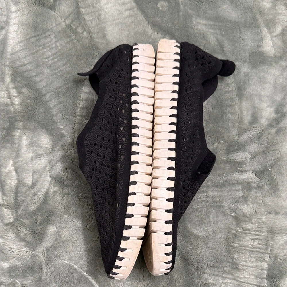 Ilse Jacobsen Black Espadrille Slip-Ons